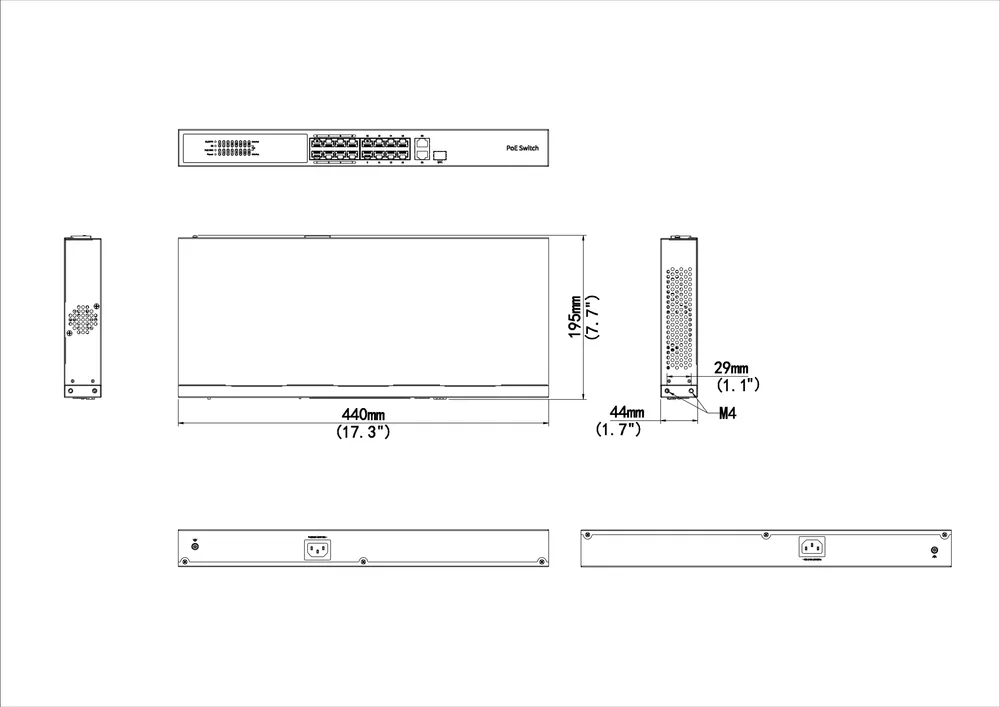 Thumbnail 5 for Uniview NSW3000-16T1GT1GC-POE-IN Cloud Managed Ethernet PoE Switch
