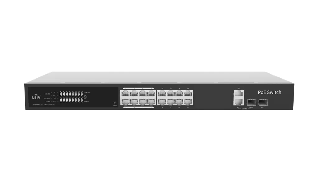 Thumbnail 3 for Uniview NSW3000-17GT1GP1GC-POE-IN Cloud Managed Gigabit Ethernet PoE Switch
