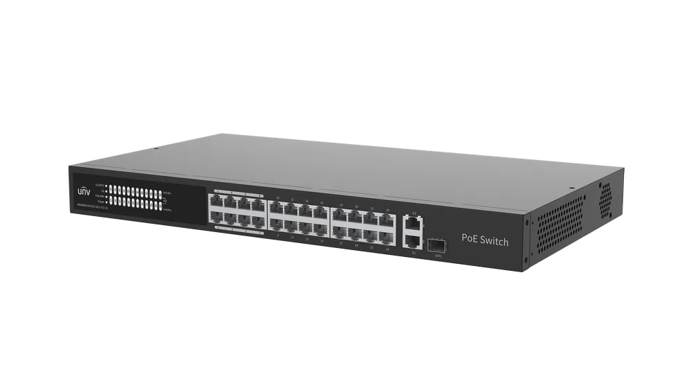 Thumbnail 2 for Uniview NSW3000-24T1GT1GC-LPOE-IN Cloud Managed Ethernet Low Power PoE Switch