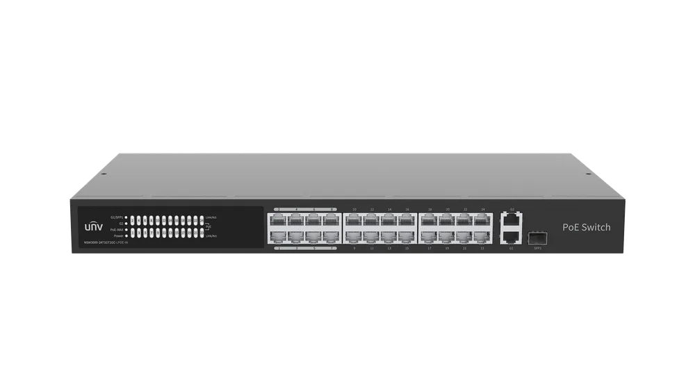 Thumbnail 3 for Uniview NSW3000-24T1GT1GC-LPOE-IN Cloud Managed Ethernet Low Power PoE Switch
