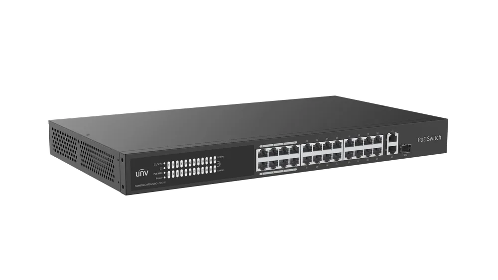 Thumbnail 4 for Uniview NSW3000-24T1GT1GC-LPOE-IN Cloud Managed Ethernet Low Power PoE Switch