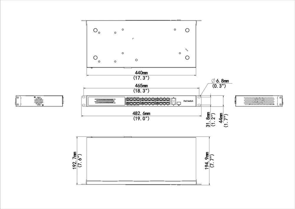 Thumbnail 5 for Uniview NSW3000-24T1GT1GC-LPOE-IN Cloud Managed Ethernet Low Power PoE Switch