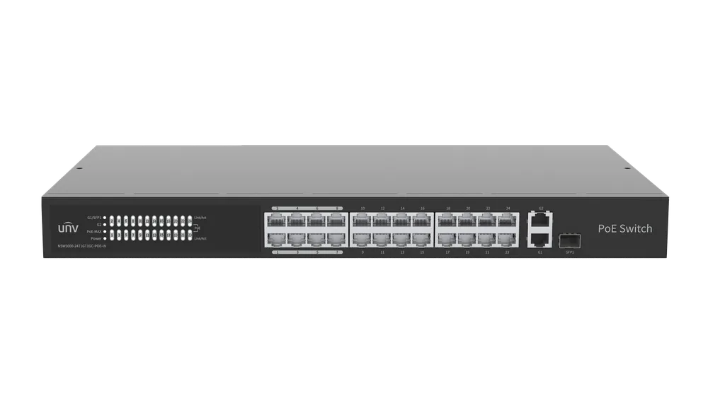 Thumbnail 3 for Uniview NSW3000-24T1GT1GC-POE-IN Cloud Managed Ethernet PoE Switch