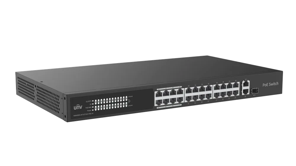 Thumbnail 4 for Uniview NSW3000-24T1GT1GC-POE-IN Cloud Managed Ethernet PoE Switch
