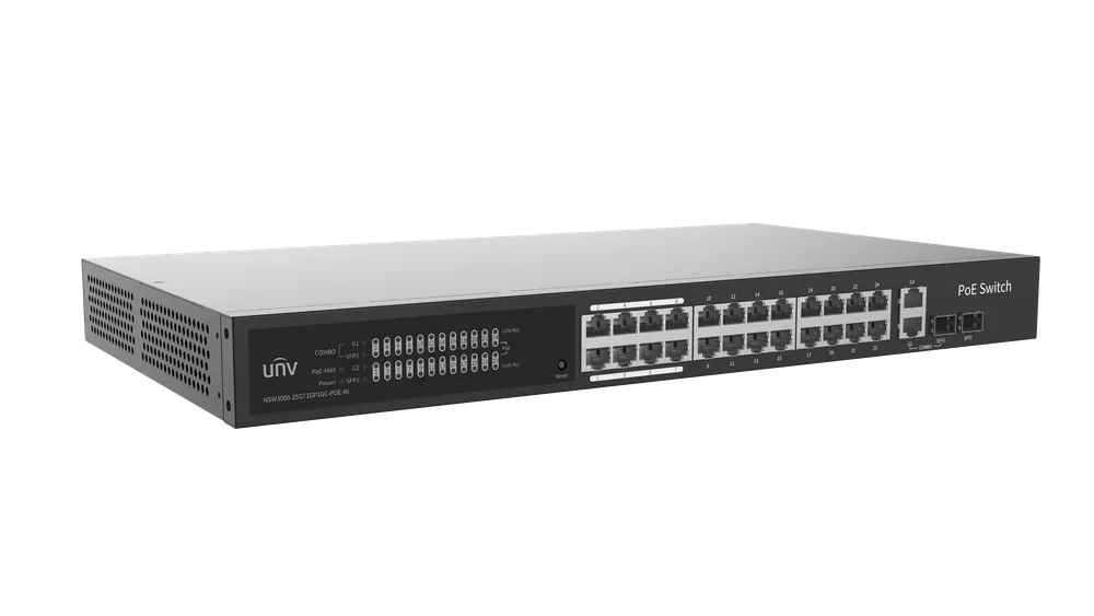 Thumbnail 4 for Uniview NSW3000-25GT1GP1GC-POE-IN Cloud Managed Gigabit Ethernet PoE Switch