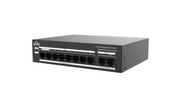 Uniview NSW3000-8T2GT-POE-IN Cloud Managed Ethernet PoE Switch