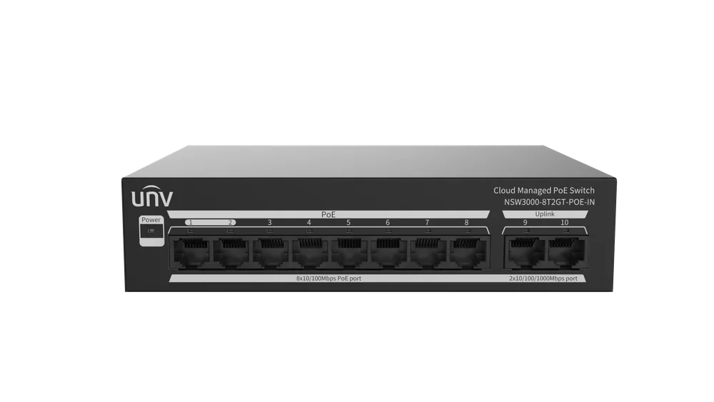 Thumbnail 3 for Uniview NSW3000-8T2GT-POE-IN Cloud Managed Ethernet PoE Switch