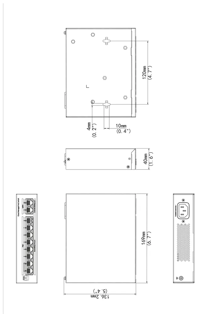 Thumbnail 5 for Uniview NSW3000-8T2GT-POE-IN Cloud Managed Ethernet PoE Switch