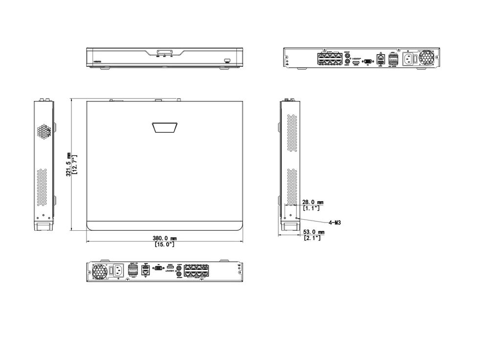 Uniview NVR302-08B-P8-IQ Network Video Recorder