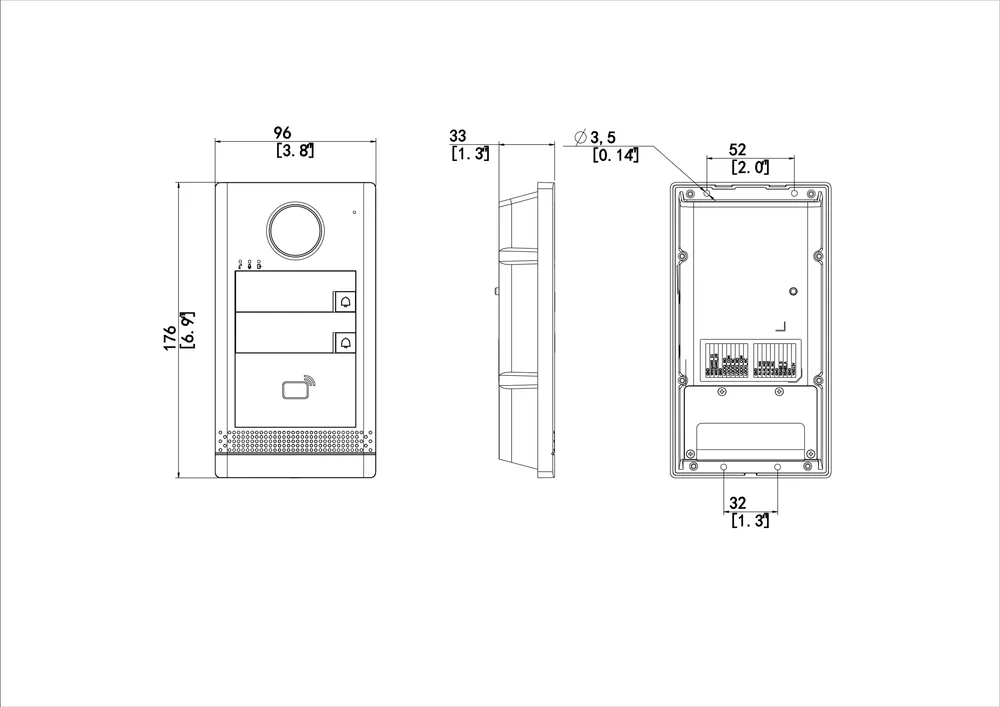 Thumbnail 5 for Uniview OEU-202S-HMK2 Villa Door Station