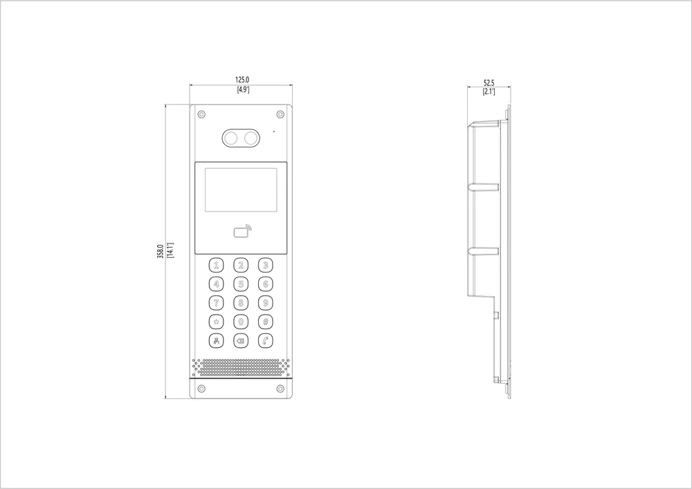 Thumbnail 5 for Uniview OEU-301E-HMKA Apartment Door Station