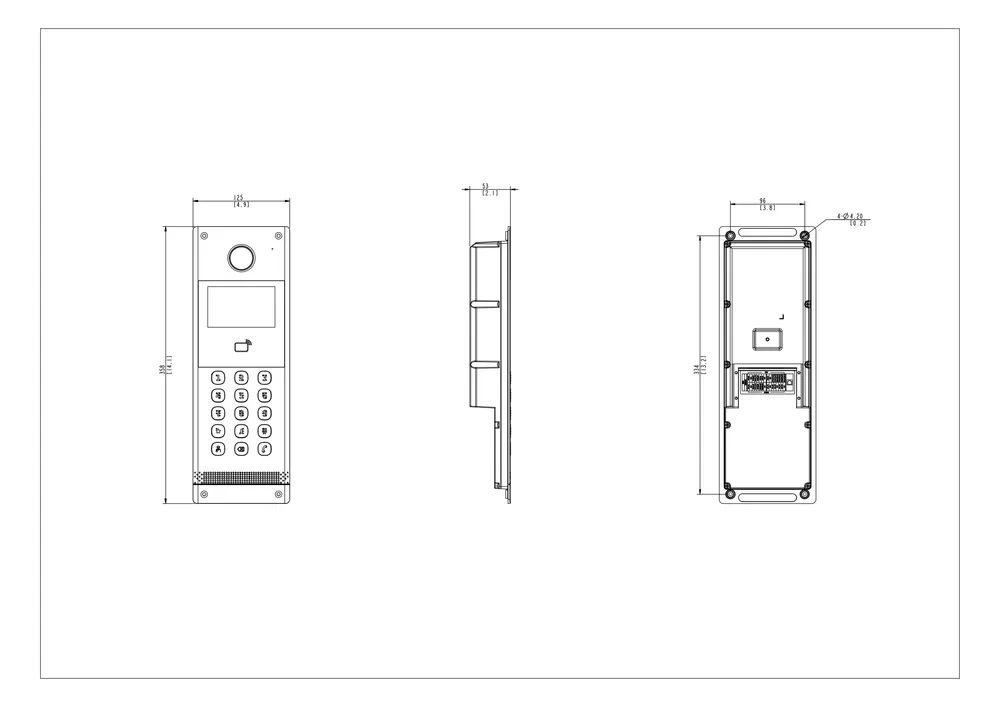 Thumbnail 5 for Uniview OEU-301S-HMKA Apartment Door Station