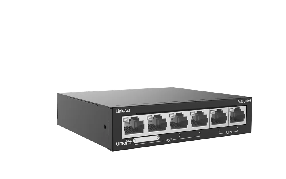 Thumbnail 4 for Uniview Uniarch 4PoE Low Power Switch (SW-2106-LP)
