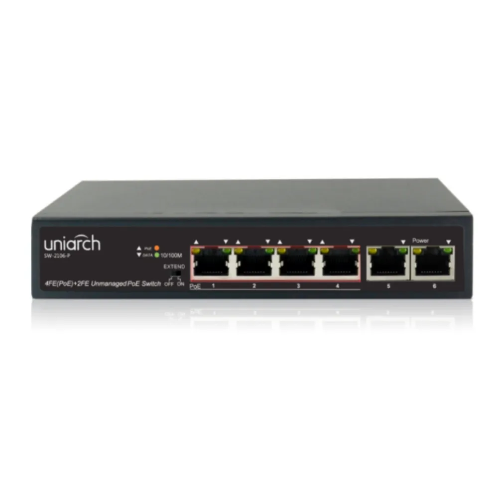 Thumbnail 2 for Uniview Uniarch 4PoE Switch (SW-2106-P)