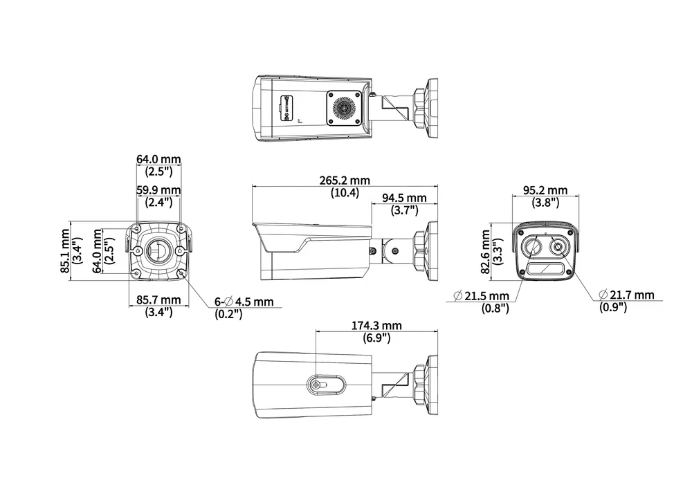 Thumbnail 4 for Uniview TIC2A32SA-F7-4F6AC-I1 Thermal & Optical Bi-spectrum Network Bullet Camera