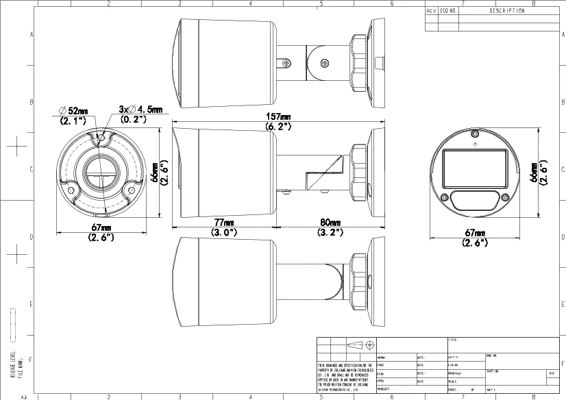 Thumbnail 6 for Uniview UAC-B125-AF40M-W 5MP ColorHunter HD Fixed Mini Bullet Analog Camera
