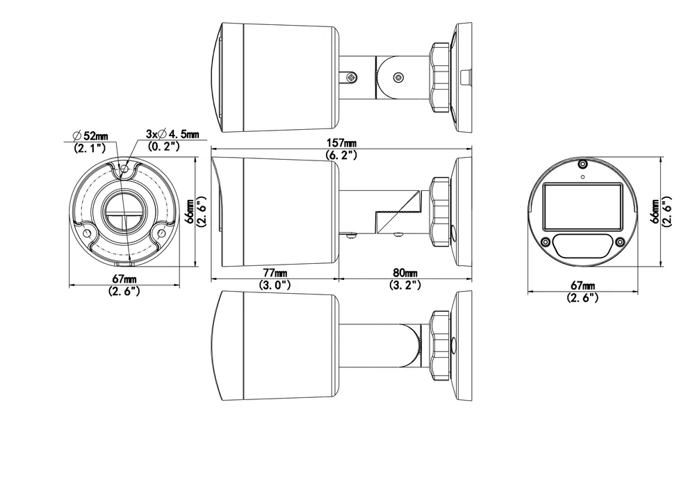 Thumbnail 5 for Uniview UAC-B128-ADF28(40)MS 8MP LightHunter Fixed IR Bullet Analog Camera