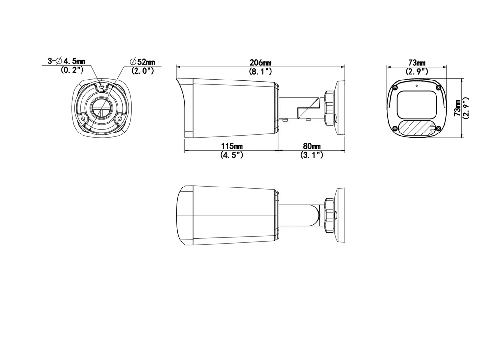 Thumbnail 7 for Uniview UAC-B134-ADF28(40)MS-W 4MP ColorHunter Fixed Bullet Analog Camera