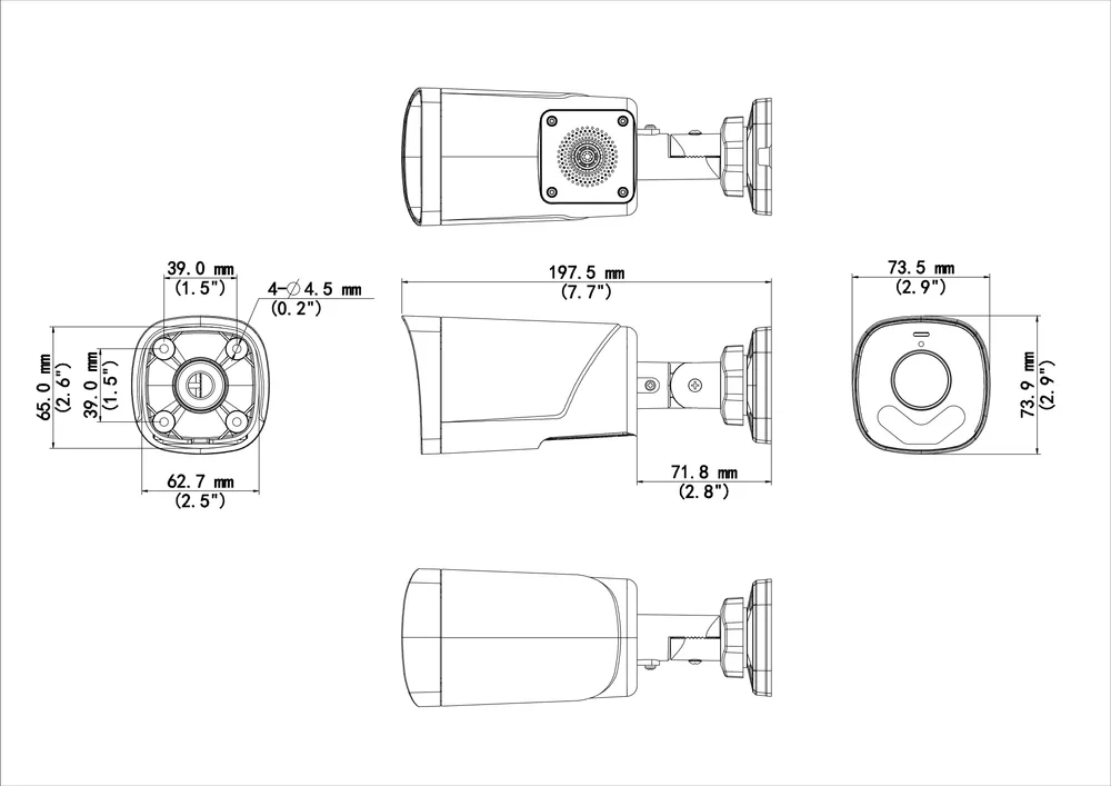 Thumbnail 5 for Uniview UAC-B142-ACF28(40)LM-DL 2MP Fixed Two-way Audio & Active Deterrence Dual-light Bullet Analog Camera