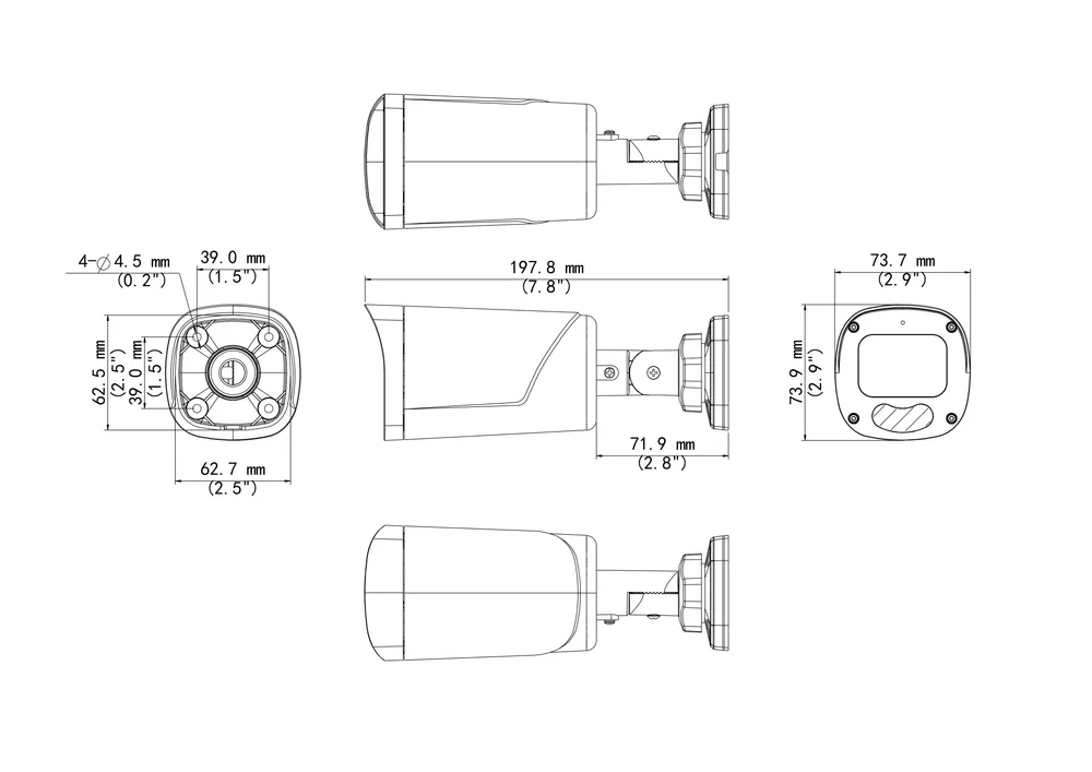 Thumbnail 4 for Uniview UAC-B312-AZLM 2MP LightHunter VF IR Bullet Analog Camera