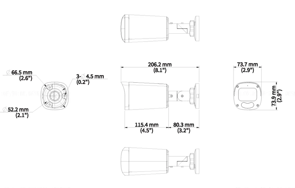 Thumbnail 5 for Uniview UAC-B315-ADZMS 5MP LightHunter VF IR Bullet Analog Camera
