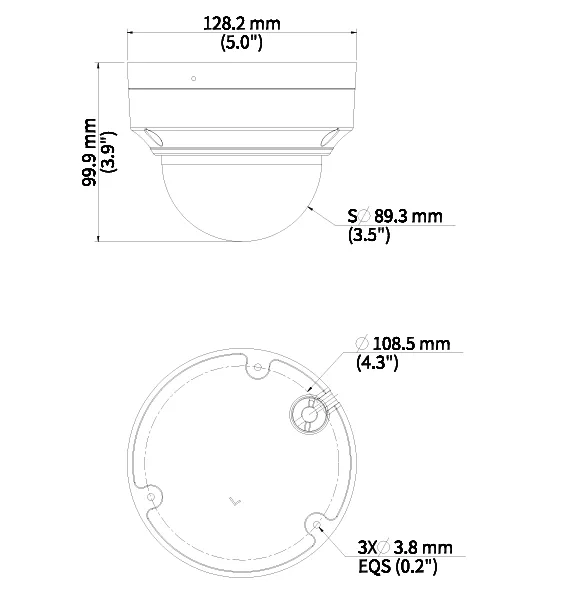 Thumbnail 5 for Uniview UAC-D315-ADZMS 5MP LightHunter VF IR Dome Analog Camera